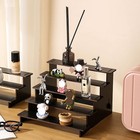 5-tier Wooden Display Shelf Makeup Organizer Cosmetic Storage Perfume Holder