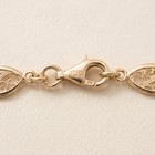 Solid 925 Silver 14k Gold Plated Filigree Cutout Anklet Ankle Bracelet 10  6 8mm