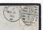 1885 Qv Fine 5d Green Stamp On Mourning Cover To Brigade Major In Singapore Rare