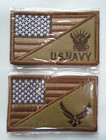 Lot Of 5 Military Tactical Flag Iron On Patches Marines Air Force Navy Etc