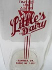 Vintage 1969 Little s Dairy One Pint Milk Bottle Old Phone Number Hanover Pa Guc