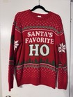 Santa   s Favorite Ho Ugly Christmas Sweater Adult Large Funny Holiday Pullover