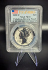 2022 W  25 Palladium Eagle Pcgs Pr-70 Reverse Proof First Strike Flag Label