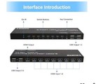  8 Port Hdmi Kvm Switch 4k 60hz Includes 8 Hdmi Cables And Remote Model Hk801a