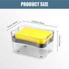 Kitchen Holder Press Sponge Pump Dispenser Countertop Liquid 2 Soap Rclwok In1
