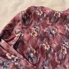 Vintage Blair Antique Rose Two Piece Set Floral Pleated Skirt   Long Sleeve Top