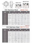 Stainless Steel A2 Hexagon Slotted Castle Nuts M6 M8 M10 M12 M16 M18 M20 M24