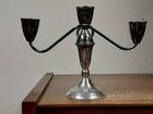 Vtg Duchin Sterling Silver Weighted 3 Light Candelabra 632 Gr 10 5  L 8  T Vguc