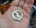 Coin Silver Fireman Mechanics Badge M f b  19th Century