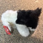 Russ Berrie Gizmo Puppy Dog Plush Black White Stuffed Animal 23207