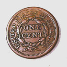1851 Braided Hair Large Cent Penny With Full Liberty F-vf Plus Bonus Coins