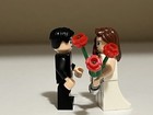 Bride And Groom Wedding Minifigures  flowers Not Included  Custom