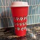 Starbucks 2019 Holiday Limited Reusable Red Cup 16oz Plastic Brand New Tumbler