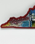 Virginia State Souvenir Magnet W  State Bird flower landmark 3 375    X 1 5    Nwt