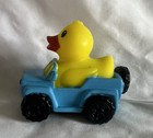 Yellow Rubber Duck In A Blue Squeaking Jeep Ducking 2 8  Dashboard Ornament