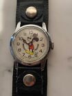 Vintage 1970 s  Mickey Mouse Watch - Bradley Swiss Made Unisex Disney Watch