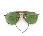 Bausch   Lomb Vintage An6531s Wwii  Aviator Sunglasses G-15 Glass Lenses