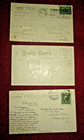 Antique Lot  3 Paper Postcards   St patricks Day   Stamps  1910 origin Usa
