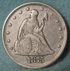 1875 Silver 20c Twenty Cent Piece Better Grade Old Us Coin  551