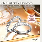 Tensea 2-pack 14k Gold Plated Stackable Bands For Oura Ring Gen 5 4 3  Silver