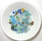 Sea Glass From Japan Surf-tumbled Beach Glass   rare Color Mix   120   
