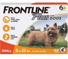 Frontline Plus For Dogs Flea   Tick Treatment  Small Dog  5-22 Lbs  6 Doses