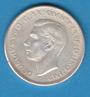 1937 Australia One Crown Silver Coin Unc 