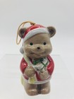 The Christmas Ornament Collectors Club Vintage Christmas Teddy Bear Bell Japan