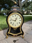 Vintage Hamilton Swiss Made Mechanical Mantel Wall Clock Mini Grandfather Clock