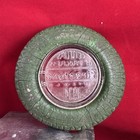 Firestone Green Tire   Glass Ashtray 1934 Chicago A Century Of Progress