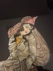 Vintage Persian Style Mother Of Pearl Wall Plaque     Middle Eastern Lady Art Pane
