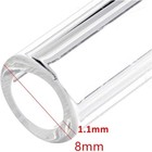 12 24pcs 12in Premium Borosilicate Clear Glass Blowing Tubes Od 8mm Thick 1 1mm