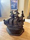 Brass Bookends - Depicting Two Nautical Ships Set Assail - Small