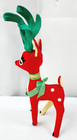 Noop Vtg 60   s Dakin Dream Pets Red Velvet Christmas Reindeer Plush Doll Japan 9   