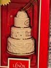 Lenox 2017 Annual Our First Christmas Ornament Wedding Cake Collector 3 Tier