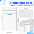 60 Pcs Clear Plastic Luggage Tags Holders Bulk - Cruise Id Card Badge Label T   
