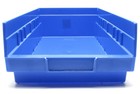 Akro-mils 30158 Plastic Nesting Storage Bins  Blue  4x18x8  12pc Case