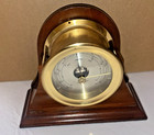 Seth Thomas Barometer With Wooden Desk Stand Vintage