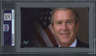 President George W Bush Signed Cut 3x5 Custom Card Psa Dna Slab Auto C5463