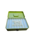Vintage Mcm Wilson Sewing Box Wil-hold Avocado Green Thread Organizer W  Tray