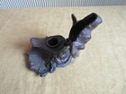 1870s Cast Iron Dog Head Antique Ink Well Glass Eyes Gen Custer Interest