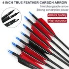 12pcs 30  Carbon Arrows Archery Hunting Turkey Feather For Compound recurve Bow