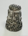 Estate Jewelry Vintage Ornate Thimble Sterling Silver Taxco Mexico 