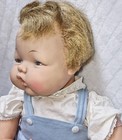 Vtg 1961 Ideal Thumbelina 20  Baby Doll W  Working Head Big Chubby