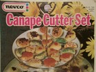 Vintage  1960 s  Nevco  Canape Cutter Set  Nos  Set Of 8   Made In Japan