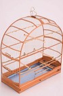 Dark Cedar Wood Cage Arched N  6- Elegant Design - 20 87 Inches In Length