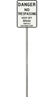 Ho Scale - Ns  danger No Trespassing On Bridge  - Choice Of Poles