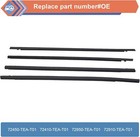 4 Pack Sello Burlete Moldura Ventana Exterior Coche Para Honda Civic 2016 - 2021