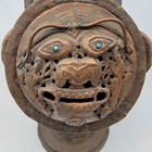 Antique Tibetan Mongolian Copper Incense Burner Ornate Temple
