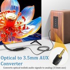 192khz Dac Optical To 3 5mm Converter  Optical Audio Cable To Aux Adapter  On   